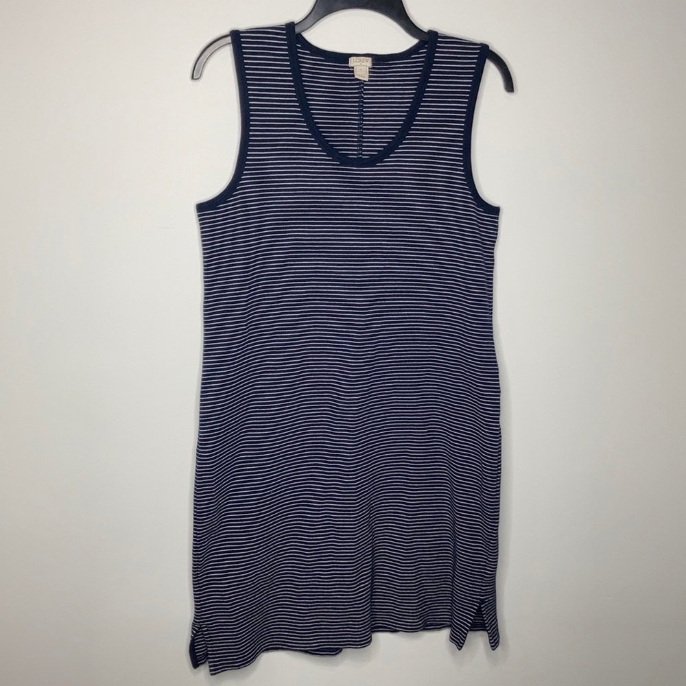 J.‎ Crew factory striped tank dress size small